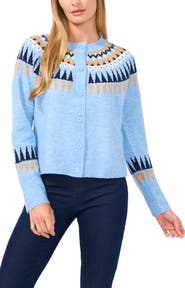 CeCe Fair Isle Cardigan
