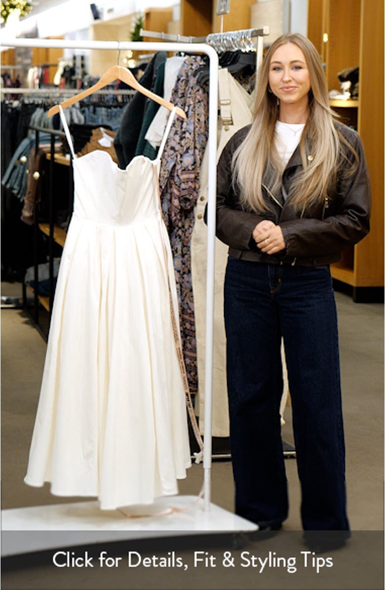 Audrey Strapless Midi Dress, sales video thumbnail