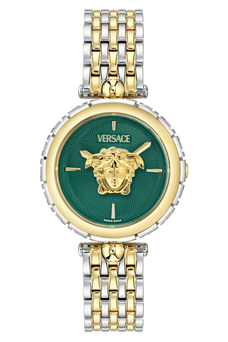 Medusa Heritage Two-Tone Bracelet Watch, 38mm, Main, color, TWO TONE
