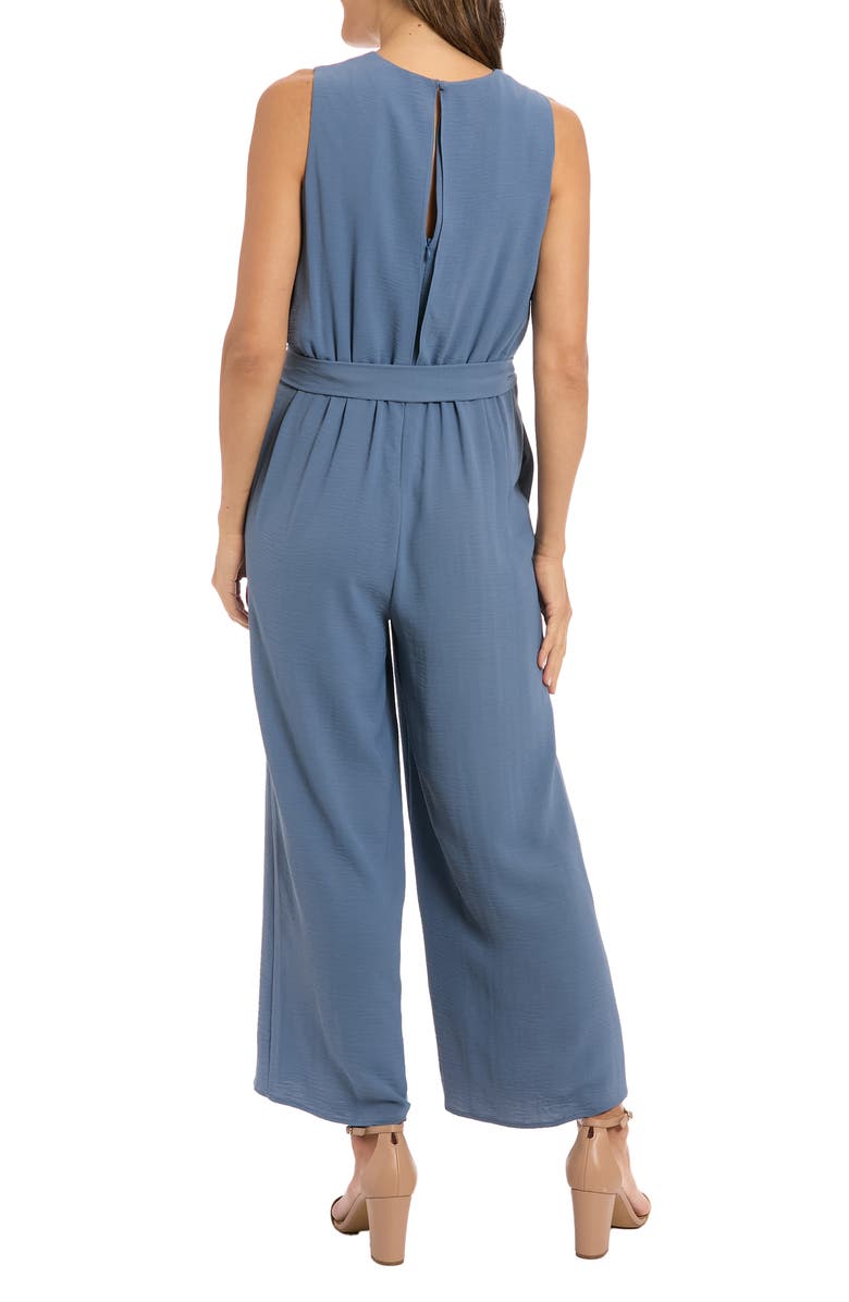 London Times Surplice Pleated Jumpsuit, Alternate, color, 