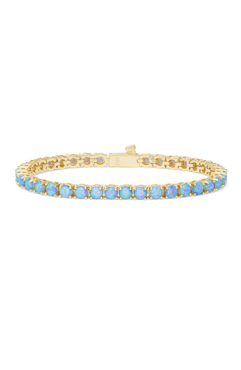 Melinda Maria Grand Heiress Lab Created Opal Tennis Bracelet, Main, color, 
