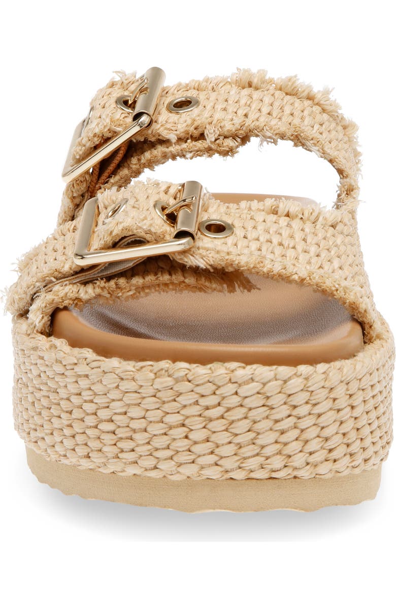 Steve Madden Karrigan Raffia Platform Slide Sandal, Alternate, color,