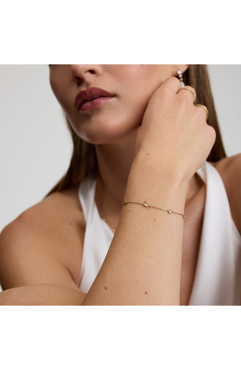 D.LOUISE Multi Stone Chain Bracelet, Alternate, color,