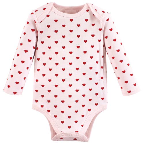 Hudson Baby Infant Breathable Cotton Long-sleeve Bodysuit Bundle 3 Count In Multi