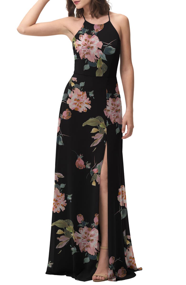 Jenny Yoo Collection Kayla Ohana Print Gown, Alternate, color,