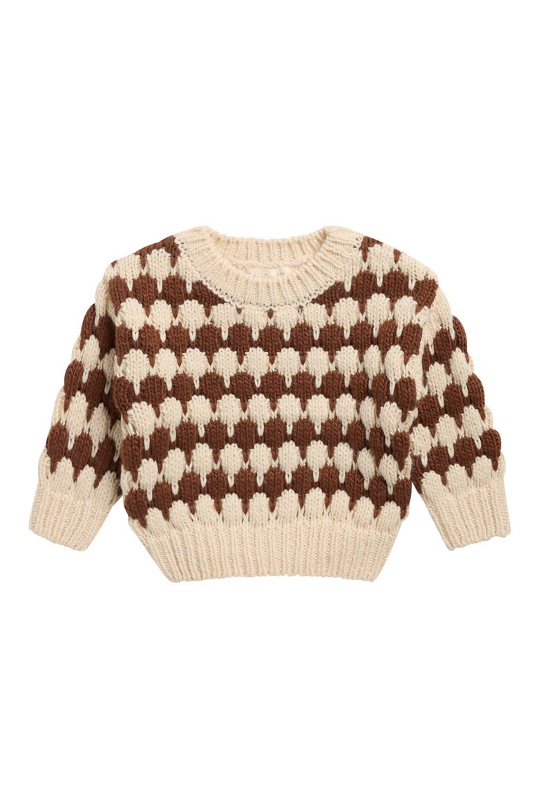 Kids' Shiloh Pullover Sweater, Main, color, BROWN STRIPE