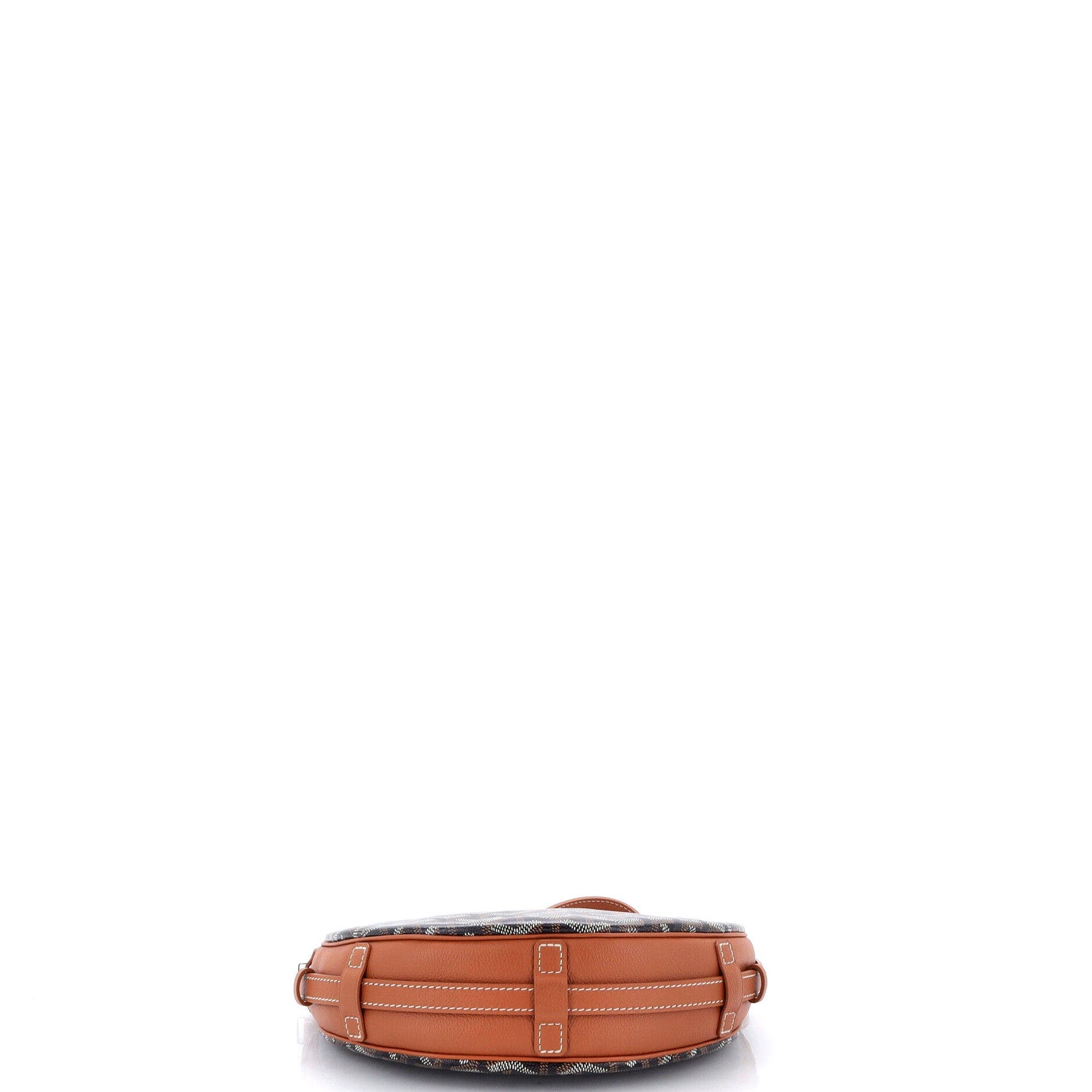 Hirondelle Shoulder Bag Coated Canvas and Leather, Alternate, color, Brown