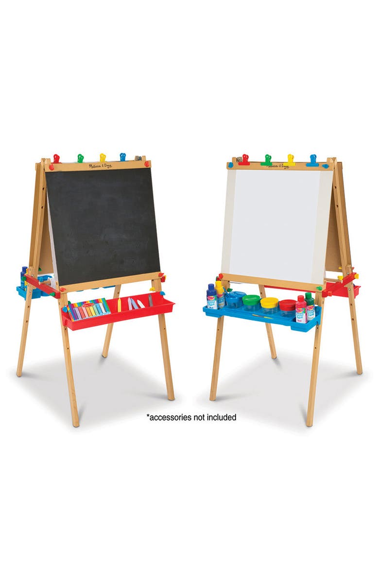 Melissa & Doug Deluxe Standing Wooden Easel & Art Supply Set, Alternate, color, 