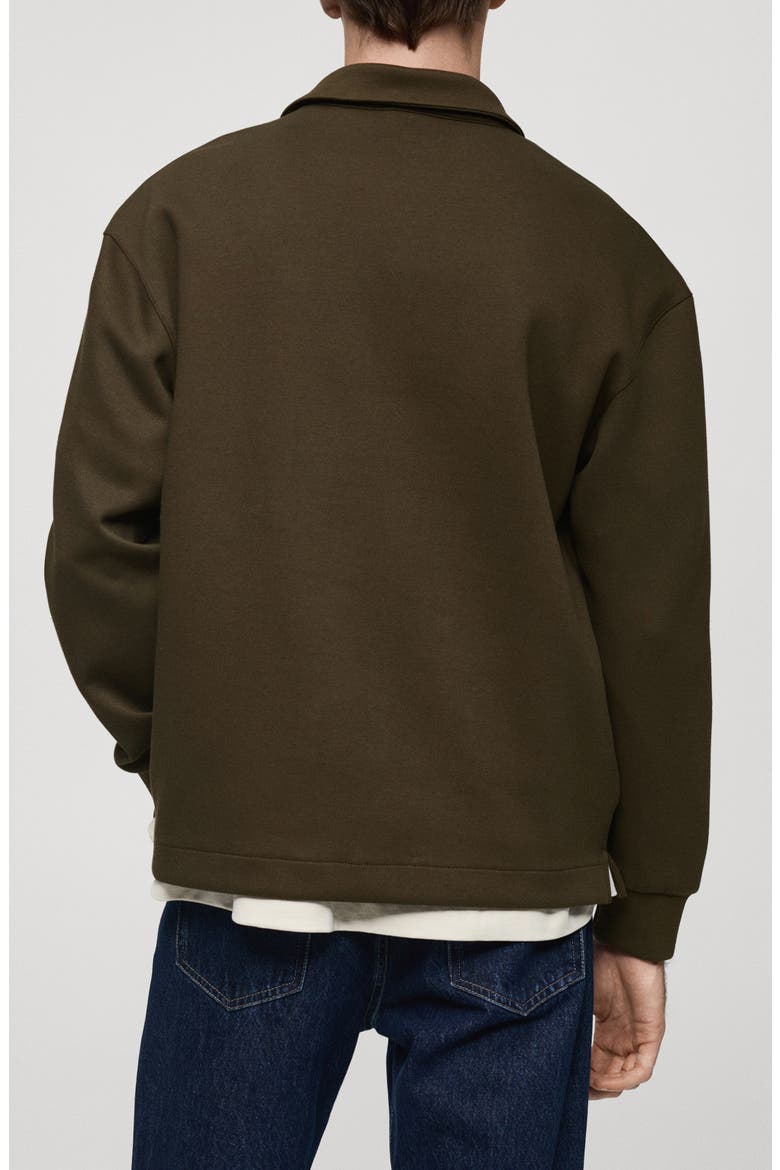 Relaxed Fit Polo Sweatshirt, Alternate, color, KHAKI GREEN