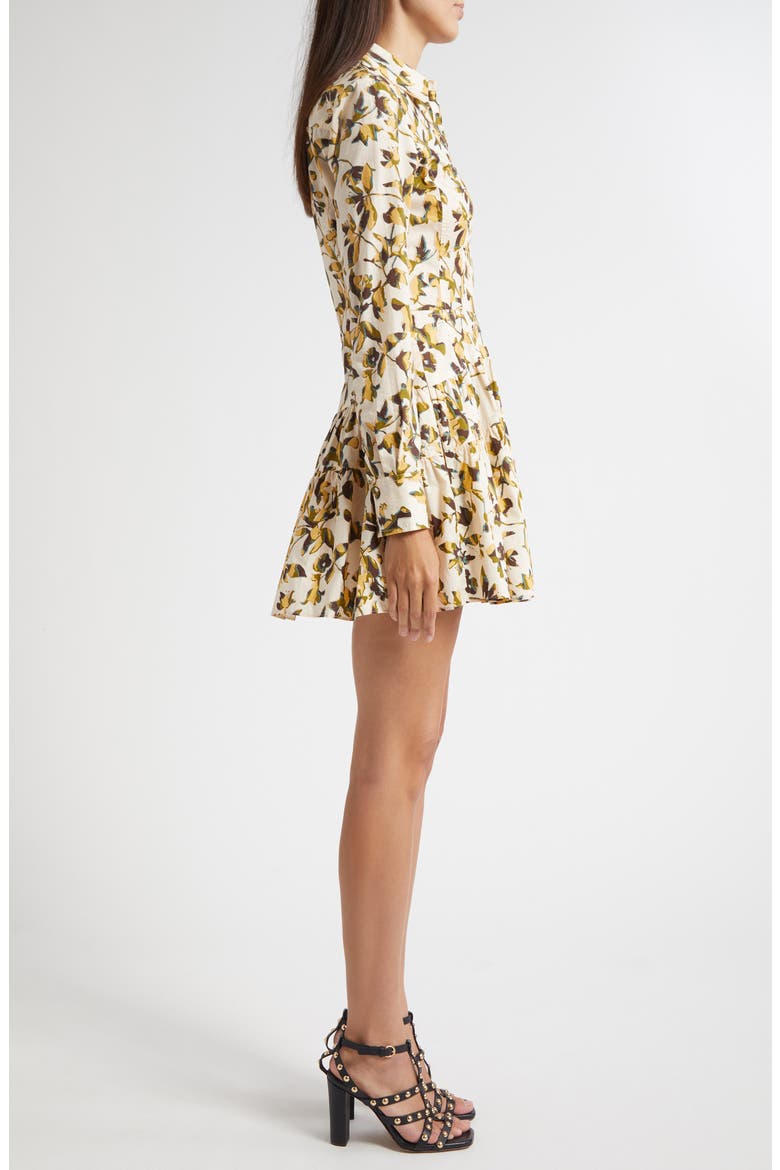 Nanette Long Sleeve Minidress, Alternate, color, LUCENT