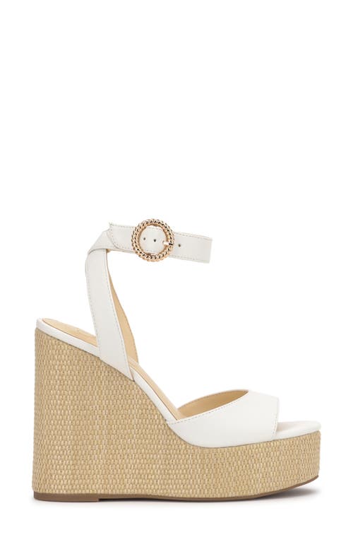 Jessica Simpson Kamindi Platform Wedge Sandal In White