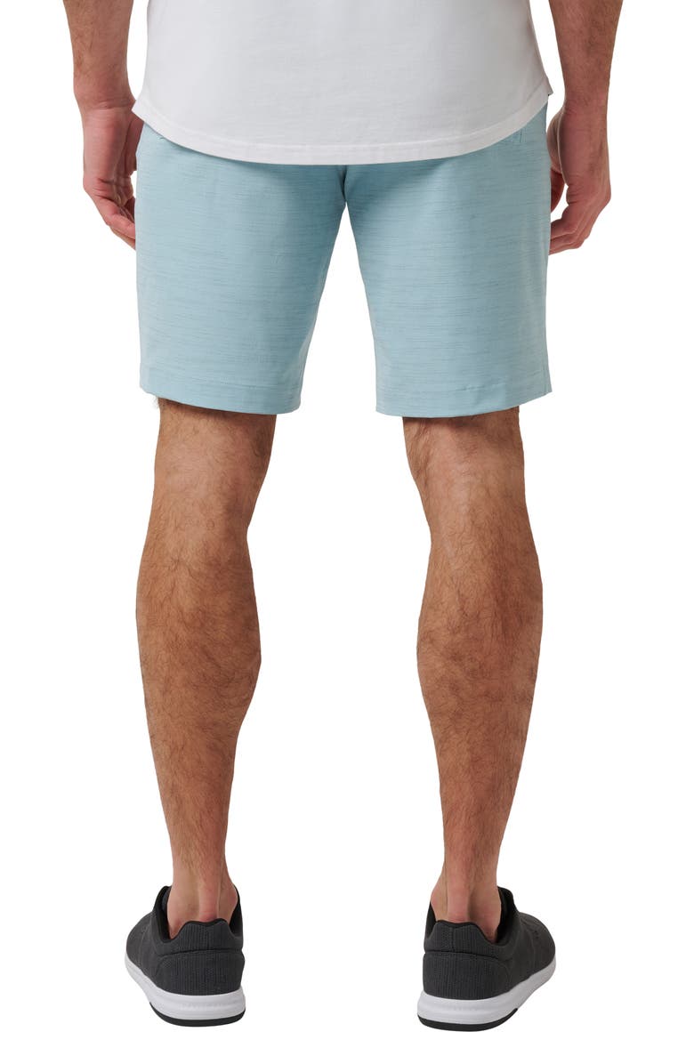 TravisMathew Travel Year flat Front Shorts, Alternate, color, Cory Blue