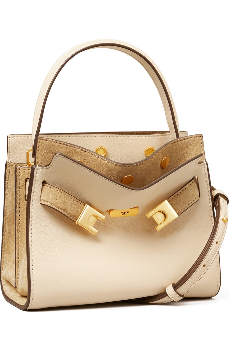 Tory Burch Petite Lee Radziwill Leather Double Bag, Alternate, color,