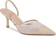 BERNESS Cara Rhinestone Mesh Pump