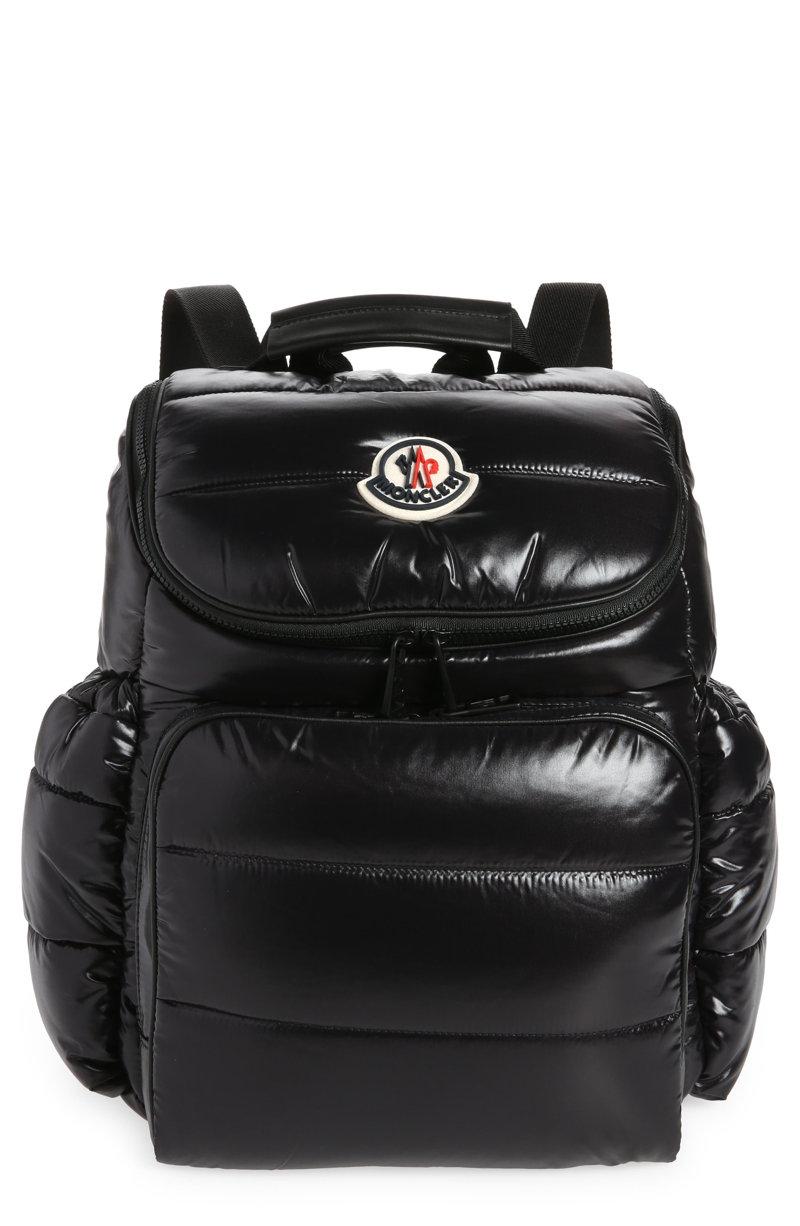 Moncler Nylon Diaper Backpack, Main, color, 