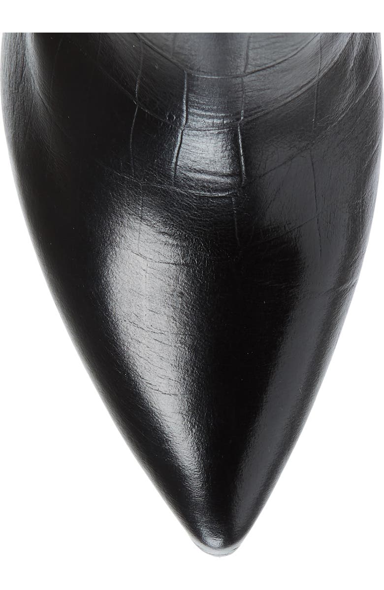 Paris Texas Croc Embossed Over the Knee Boot, Alternate, color,