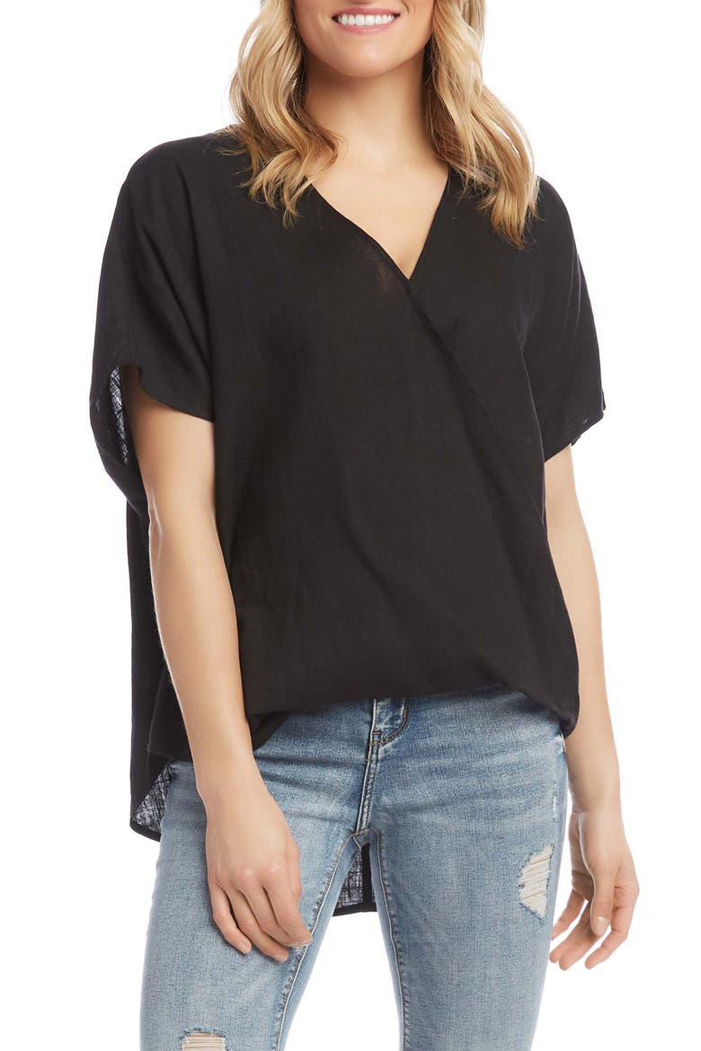 Oversize Crossover Top, Main, color, BLACK
