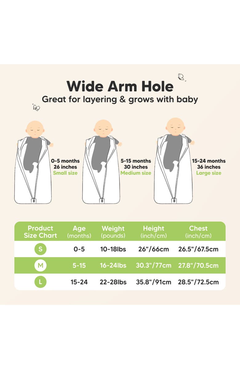 KeaBabies 2-Pack Snooze Sleep Sacks, Alternate, color, Woodland