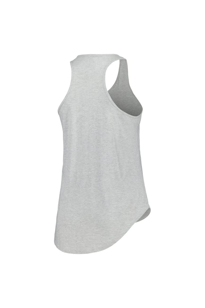 Women's Profile Heather Gray Penn State Nittany Lions Arch Logo Racerback Scoop Neck Tank Top, Alternate, color, Heather Gray