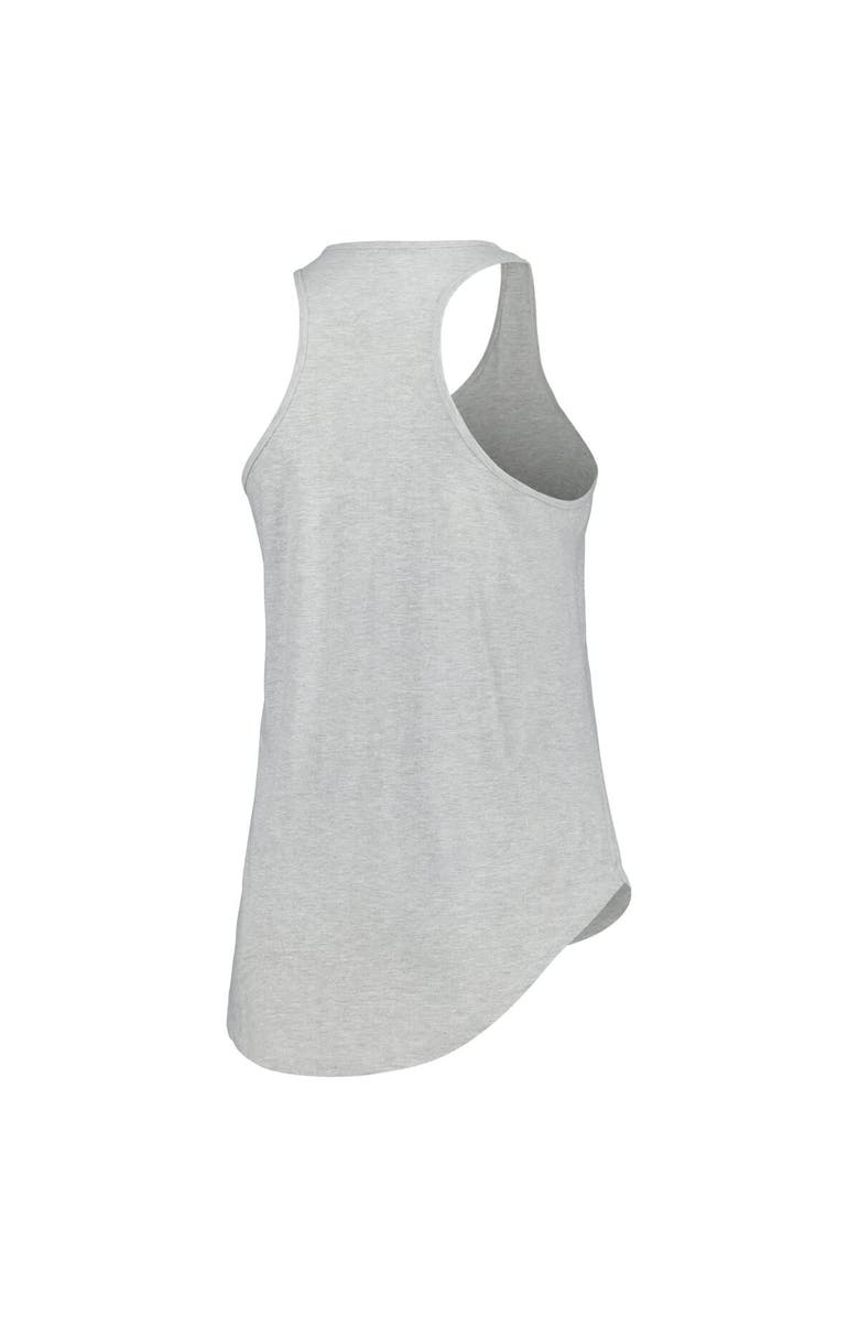 PROFILE Women's Profile Heather Gray Penn State Nittany Lions Arch Logo Racerback Scoop Neck Tank Top, Alternate, color, Heather Gray