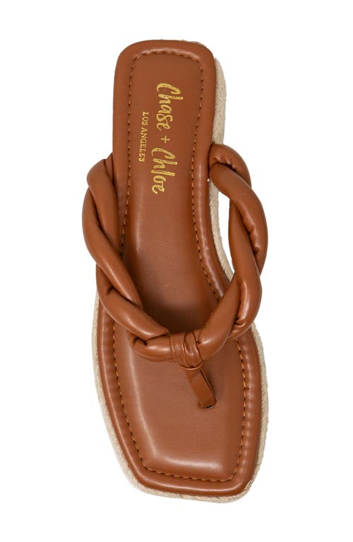 Chase & Chloe Chase And Chloe Twist Strap Espadrille Sandal