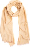 SAACHI Cashmere Silk Eyelash Fringe Scarf