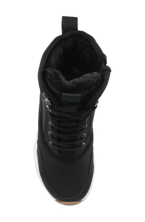 Aquatherm By Santana Canada Sokul Faux Fur Lined Lace-up Boot In Black