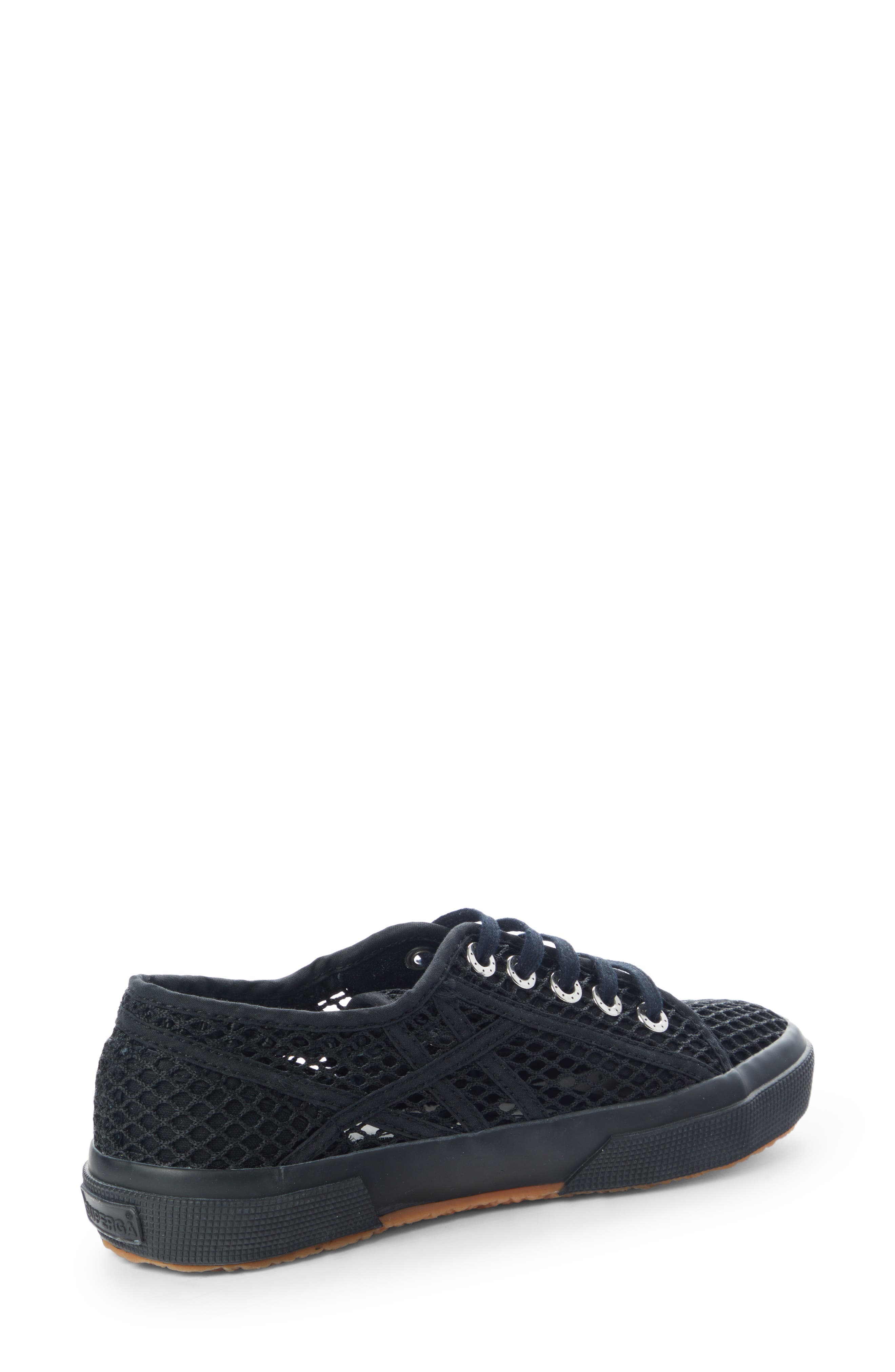 Alaïa x Superga Fishnet Lace-Up Sneaker, Alternate, color, 