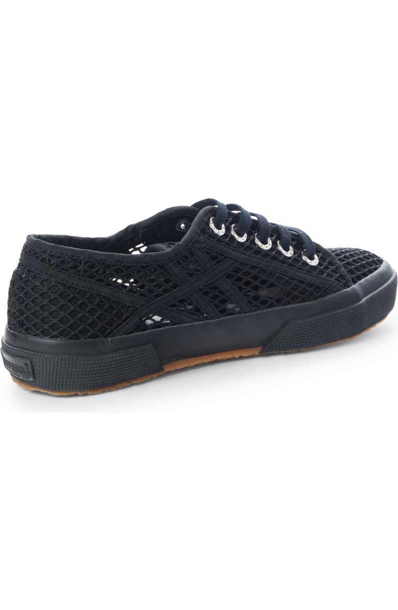 Alaïa x Superga Fishnet Lace-Up Sneaker, Alternate, color,