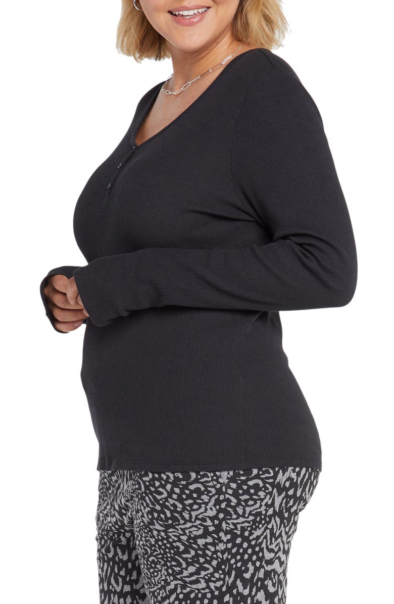 NYDJ Fitted Henley Thumbhole Top, Alternate, color, 