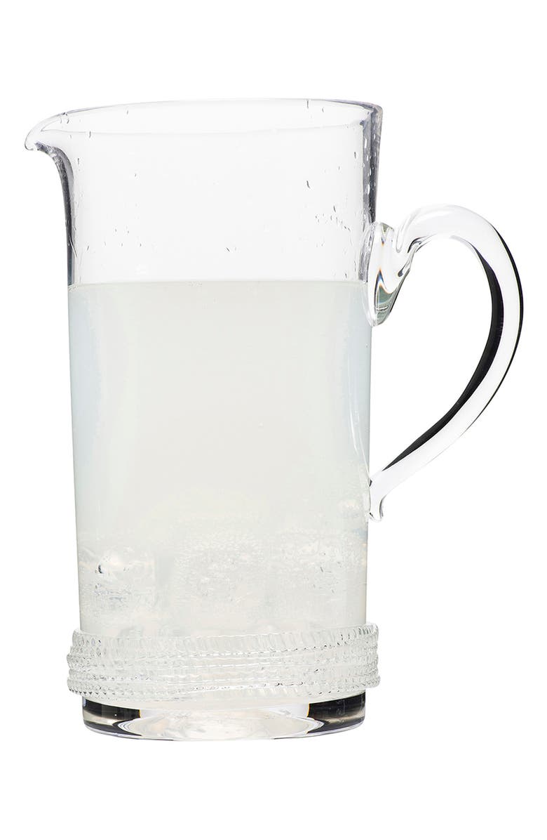 Juliska Dean Glass Pitcher, Alternate, color, Clear
