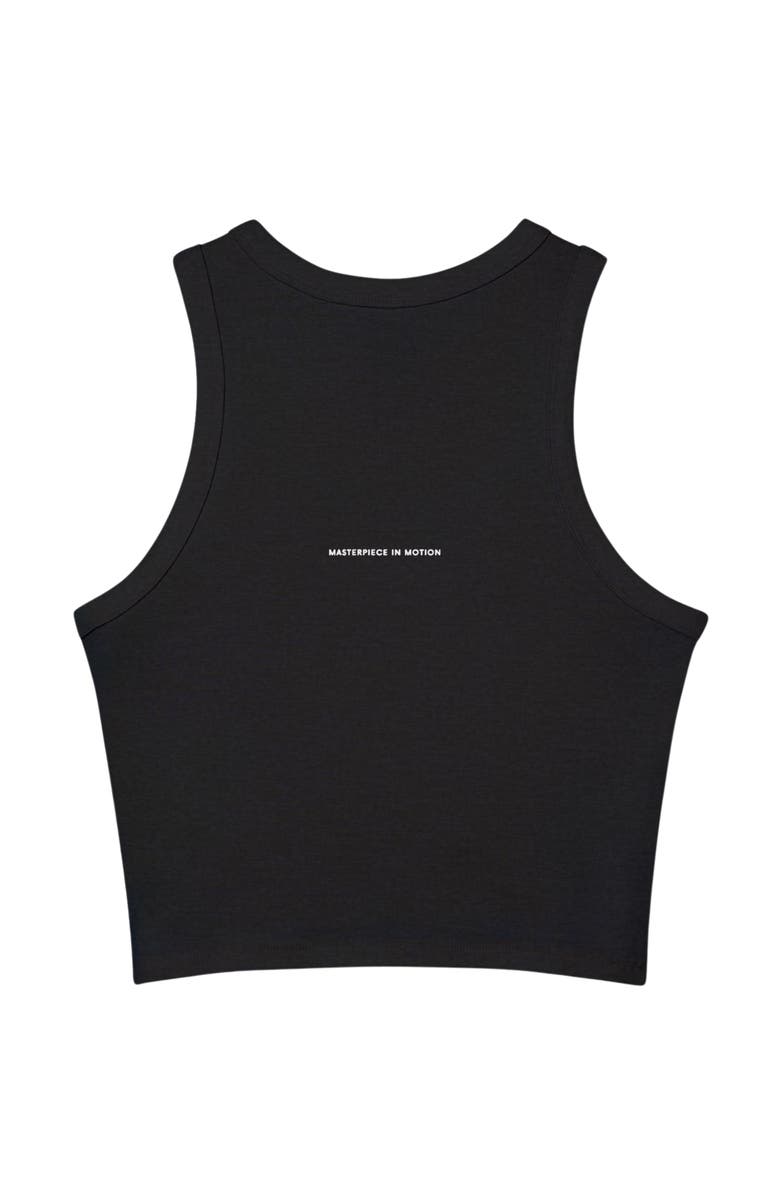 AKALIA Tina Micro Rib Racer Tank Top, Alternate, color, Black