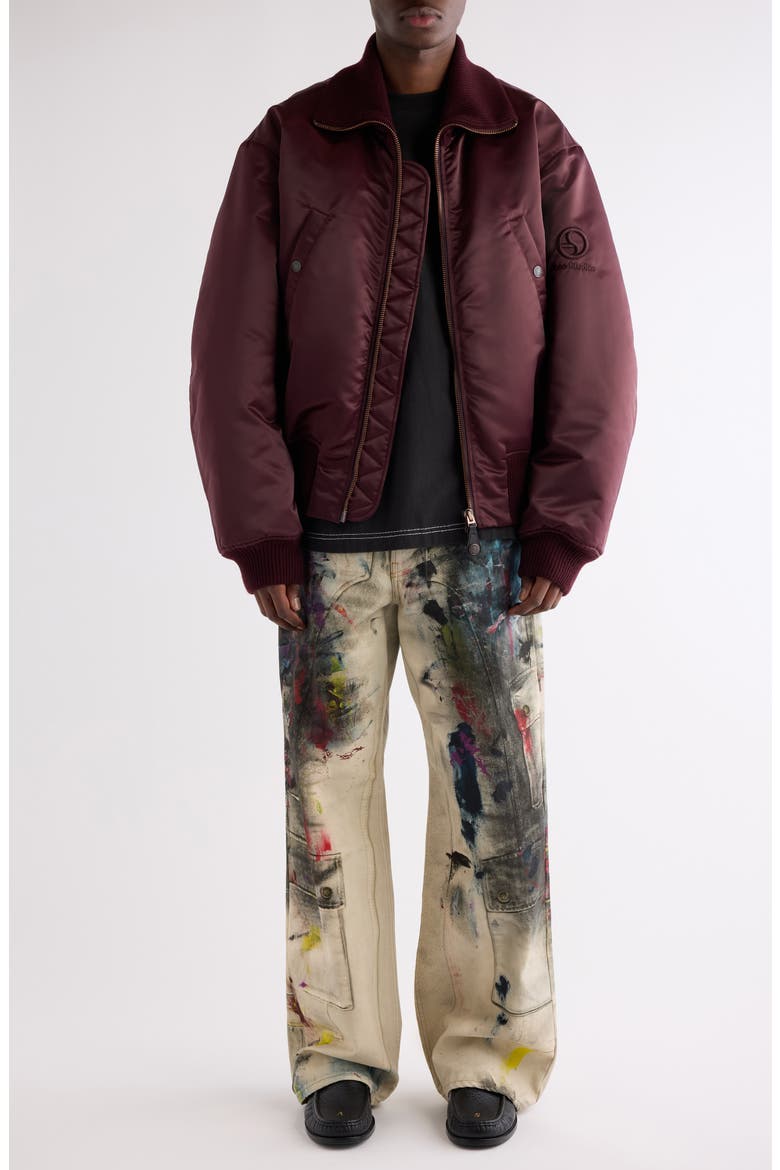 Olievo Technical Bomber Jacket, Alternate, color, BURGUNDY