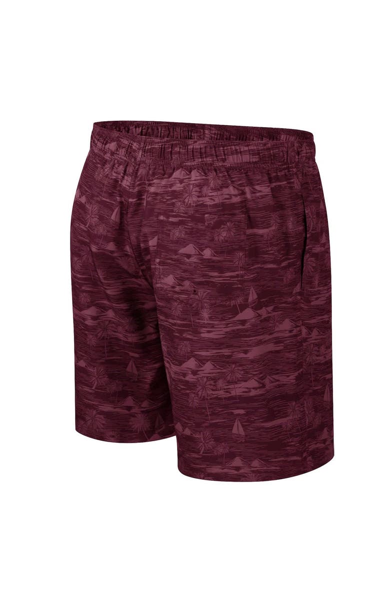 COLOSSEUM Men's Colosseum Maroon Montana Grizzlies Ozark Swim Shorts, Alternate, color, Maroon