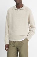 Vince Cashmere Donegal Johnny Collar Sweater