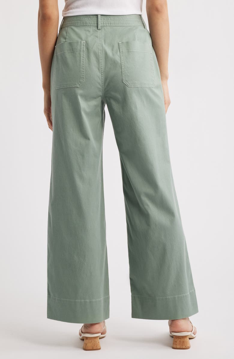 MARGARET O'LEARY Parker Stacked Button Straight Leg Pants, Alternate, color, 