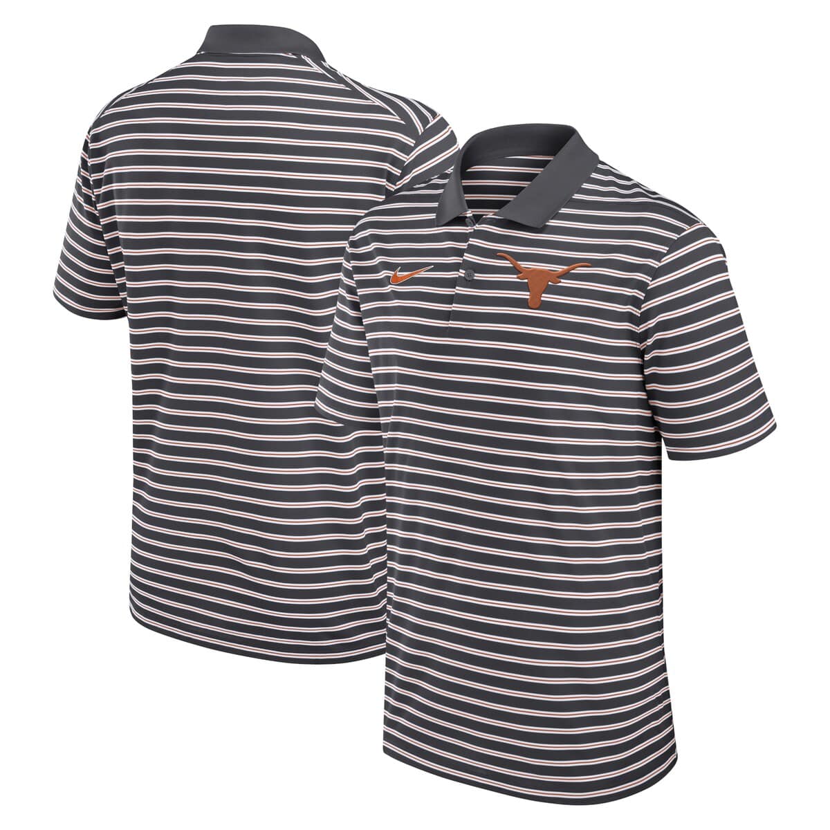 texas longhorns striped polo