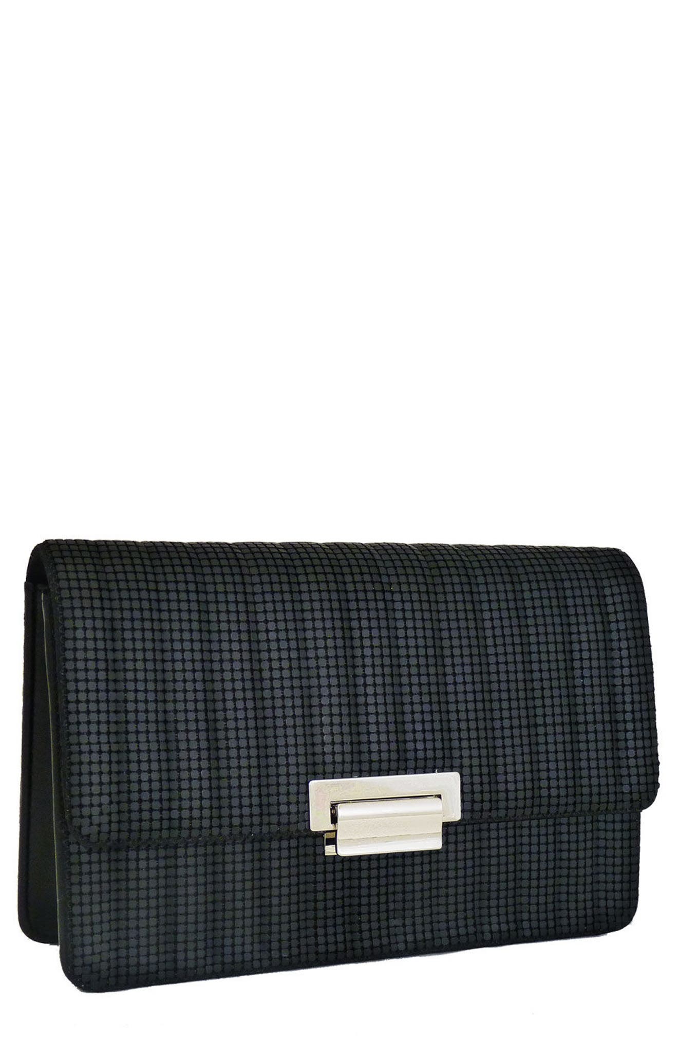 Whiting & Davis Sydney Quilted Clutch, Main, color, 
