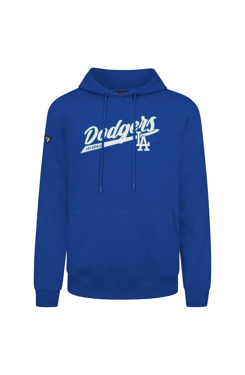 LEVELWEAR Men's Levelwear  Royal Los Angeles Dodgers Podium Fleece Pullover Hoodie, Alternate, color, Royal