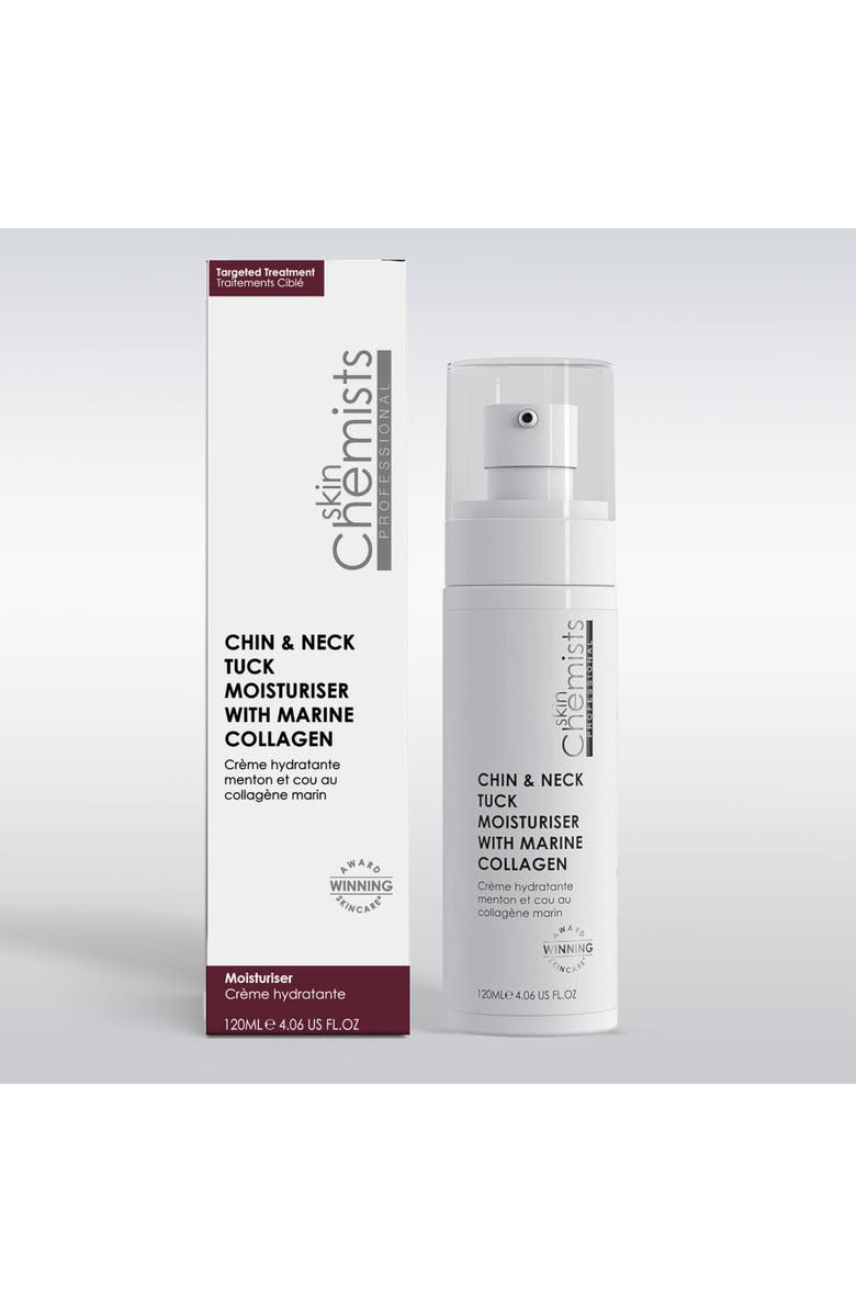 SKINCHEMISTS Chin & Neck Tuck Moisturiser with Marine Collagen 120ml, Alternate, color, White