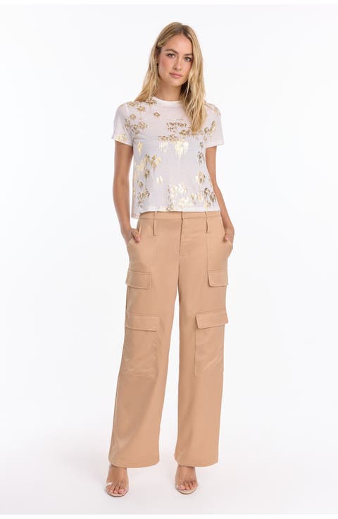 Milan Satin Cargo Pant