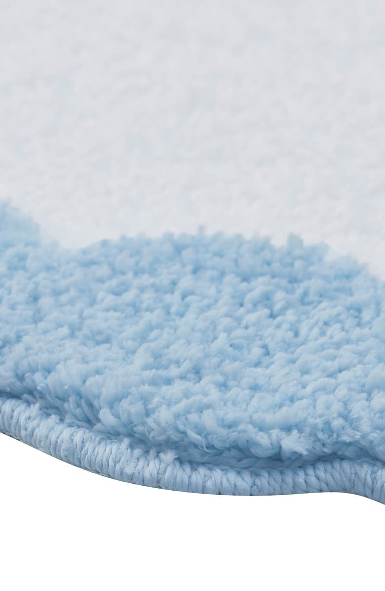 VCNY HOME Scalloped Edge Tufted Bath Mat, Alternate, color, Blue/ White