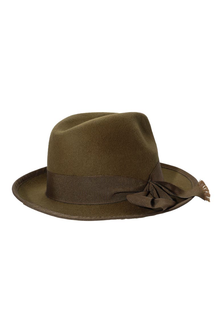 Wool Fedora, Alternate, color, LODEN