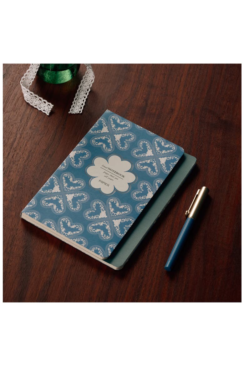 Clover Notebook, Alternate, color, BLUE