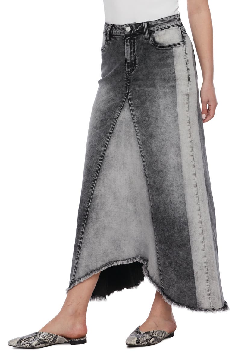 Wash Lab Denim Pieced Denim Skirt, Alternate, color,