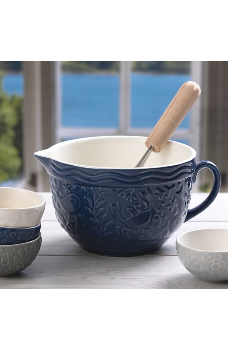 MASON CASH Nautical Collection Batter Bowl, 2 Quart, Alternate, color, Blue