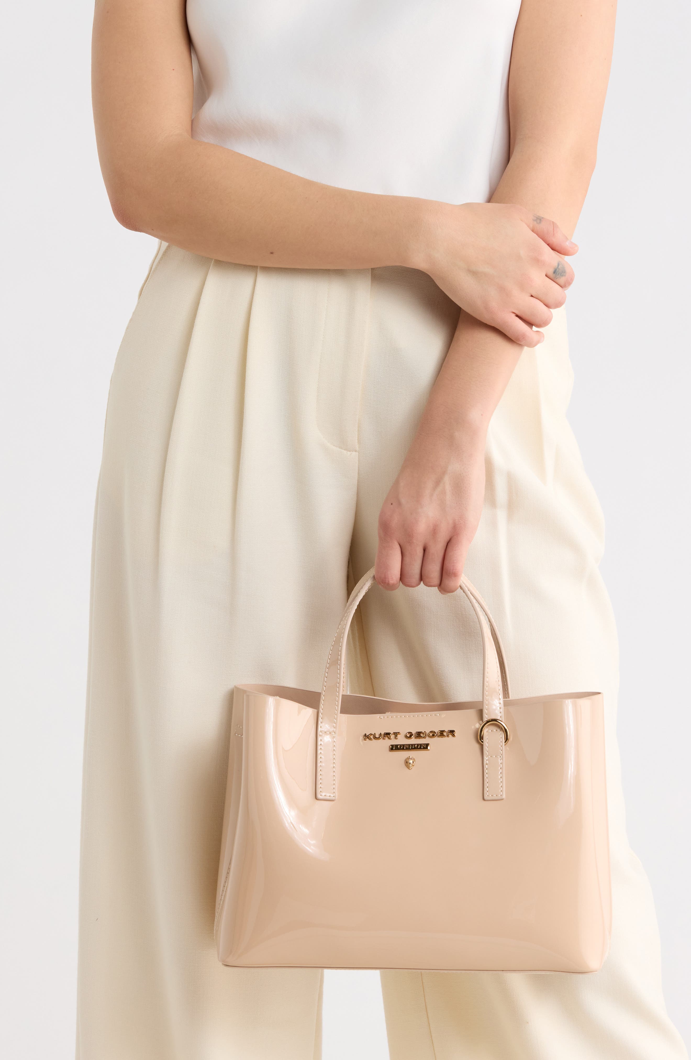 Kurt Geiger London Hampstead Small Tote, Alternate, color, Pale Pink