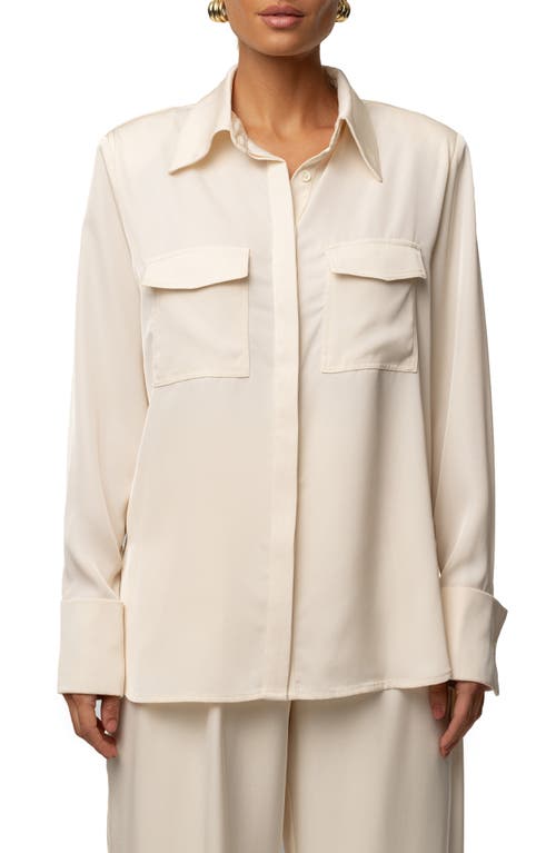 Jluxlabel Misty Button-up Shirt In White