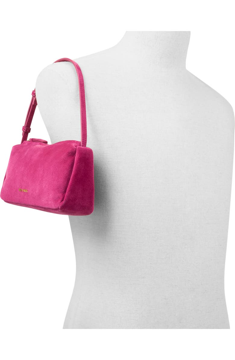 Ted Baker London Nicki Suede Shoulder Bag, Alternate, color, Scarletto Leather Suede