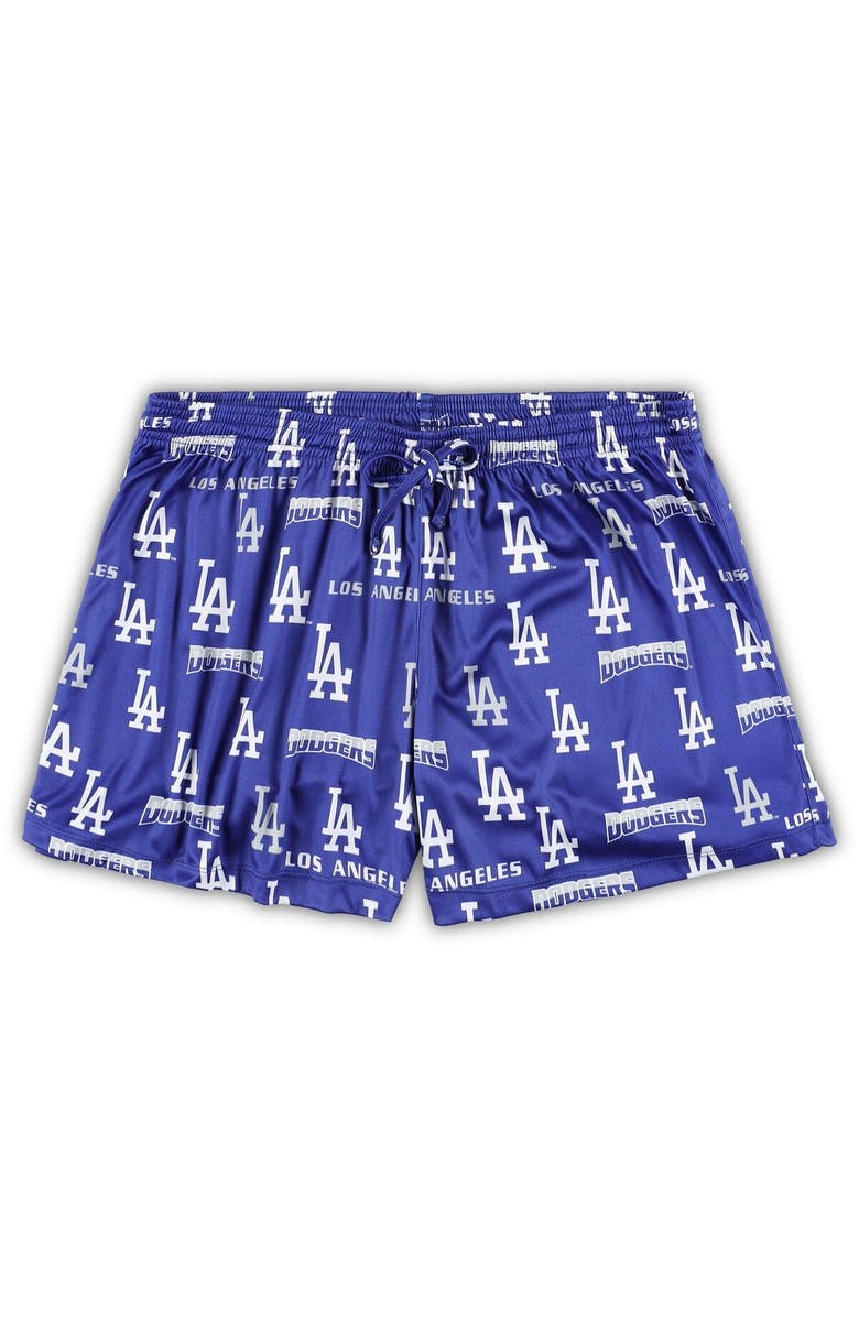 CONCEPTS SPORT Women's Concepts Sport White/Royal Los Angeles Dodgers Plus Size Tank Top & Shorts Sleep Set, Alternate, color, White